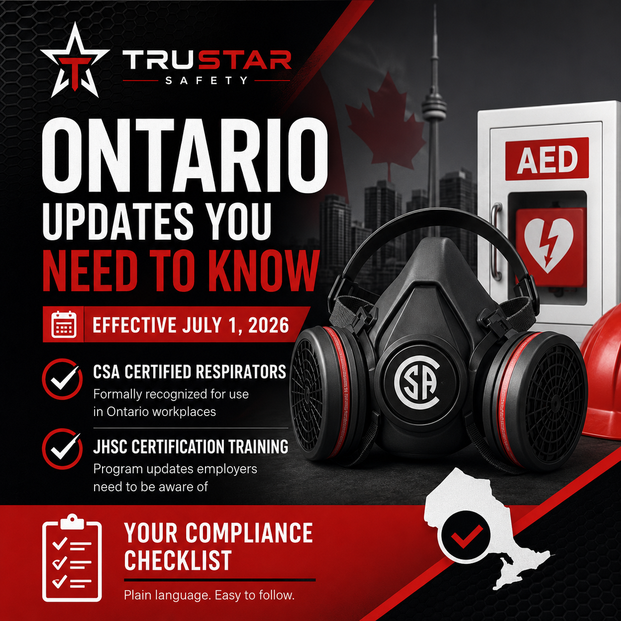 CSA-Certified Respirators and Updated JHSC Training: What Changes July 1 in Ontario